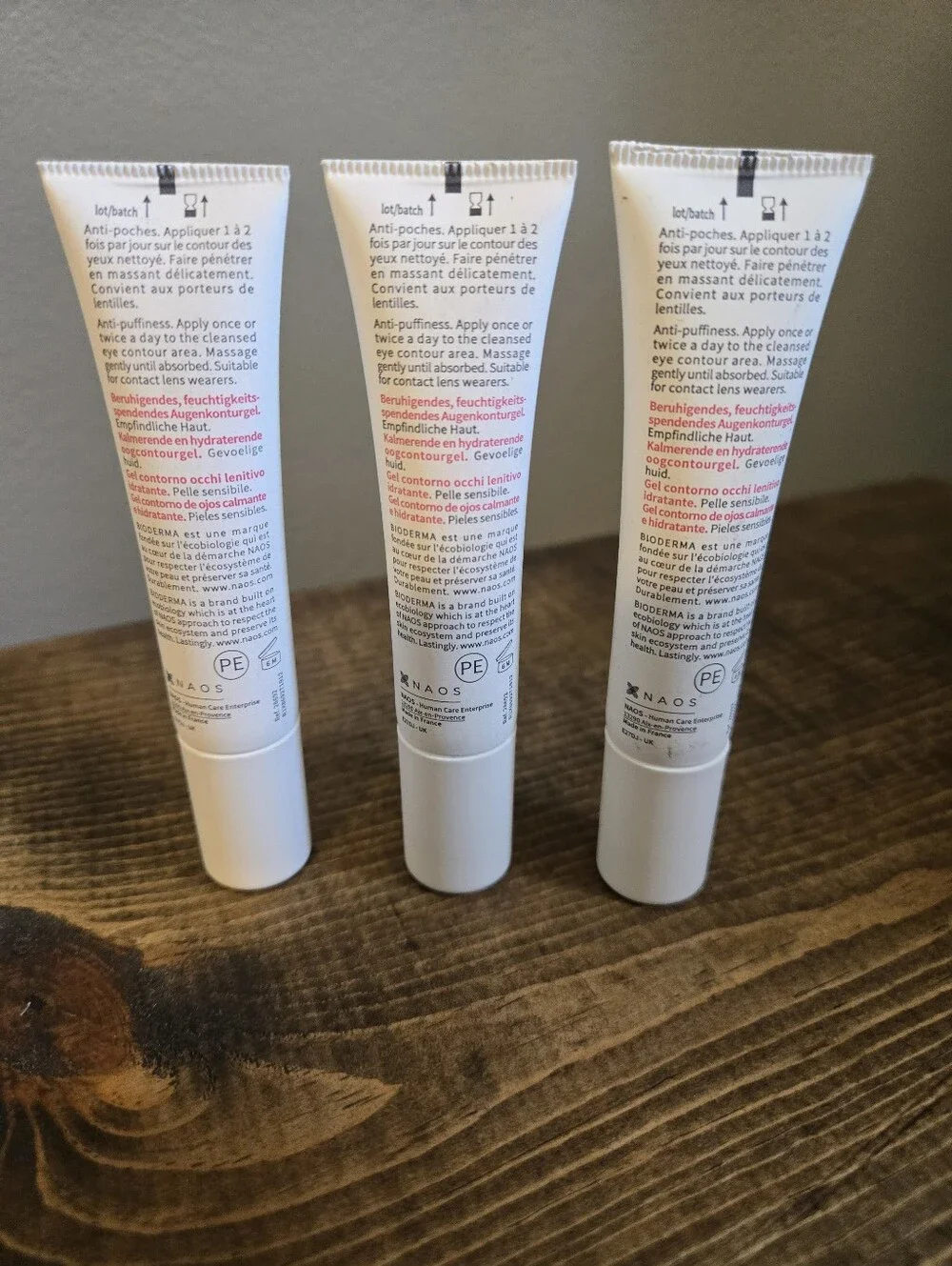 Ser Of 3 Bioderma Sensibio Eye Soothing Moisturising Eye Contour Gel